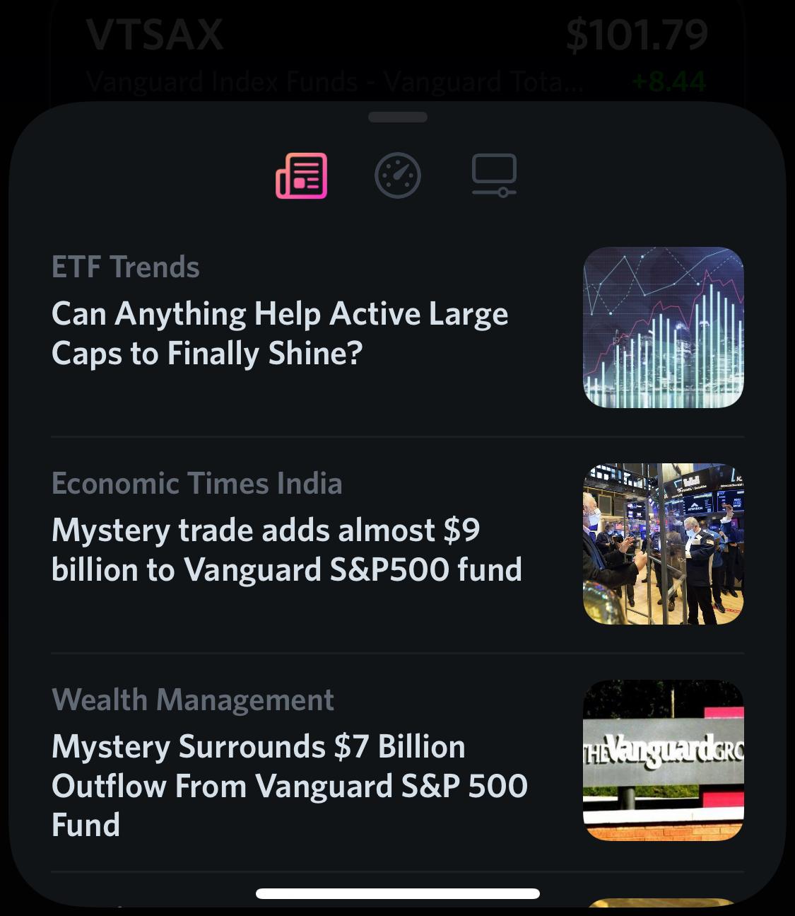 Stocketa App: Stock News view